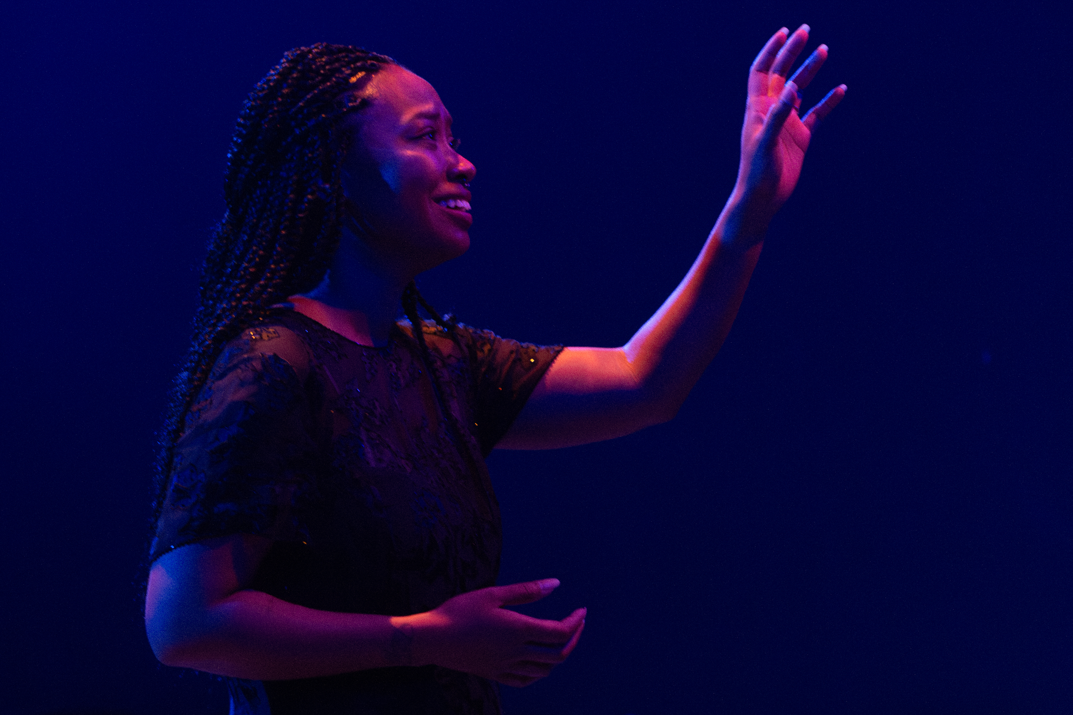 Anna Sharpe in a workshop performance of "Hamlet" | Spring 2020 Anna Sharpe in a workshop performance of "Hamlet" | Spring 2020