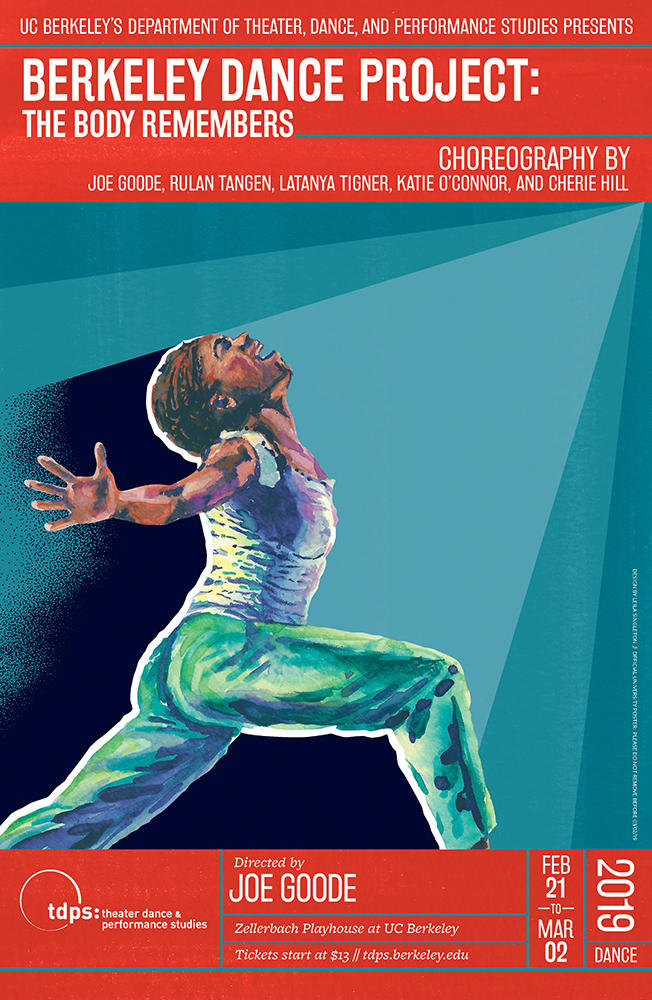 Berkeley Dance Project: The Body Remembers (2019) | Poster by Leila Singleton